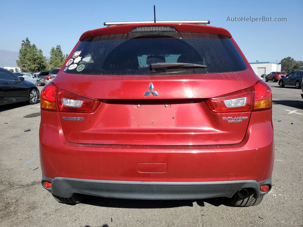 2015 Mitsubishi Outlander Sport Es Красный vin: 4A4AP3AU6FE060078