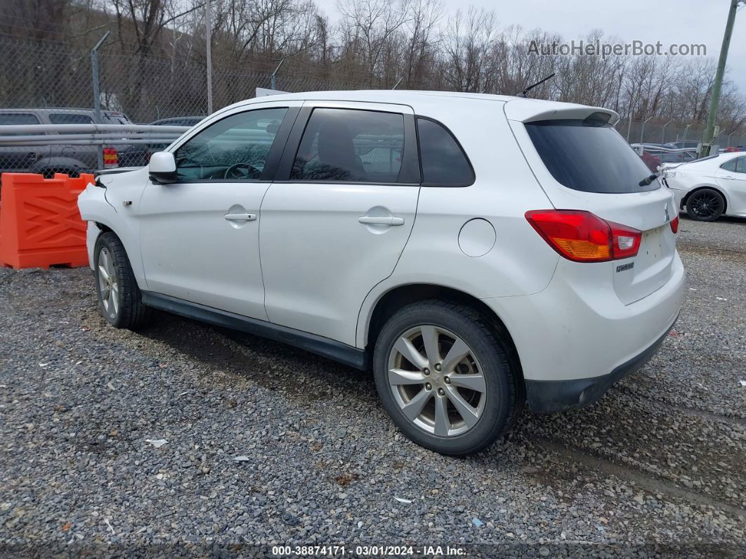 2013 Mitsubishi Outlander Sport Es White vin: 4A4AP3AU7DE002168