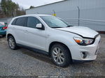 2013 Mitsubishi Outlander Sport Es White vin: 4A4AP3AU7DE002168