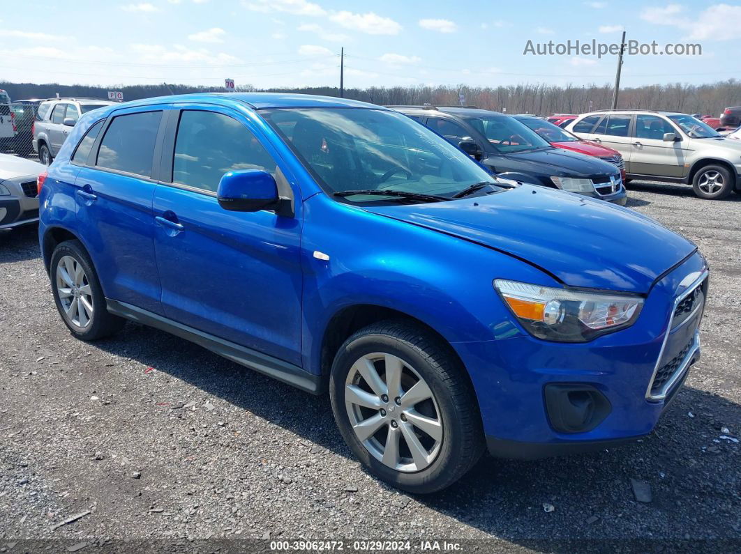 2015 Mitsubishi Outlander Sport Es Blue vin: 4A4AP3AU7FE002397