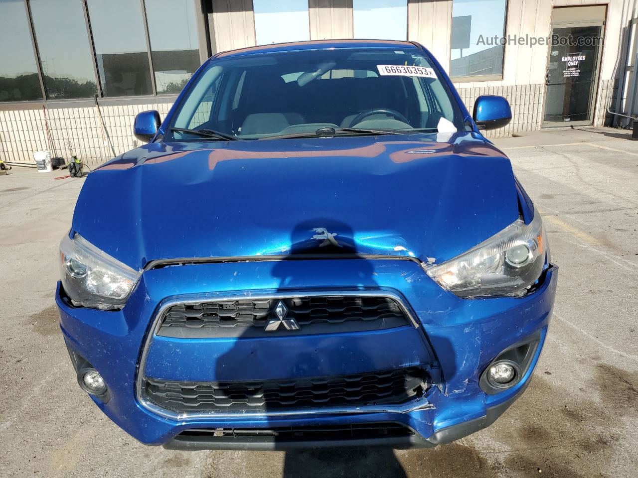 2015 Mitsubishi Outlander Sport Es Blue vin: 4A4AP3AU7FE005073