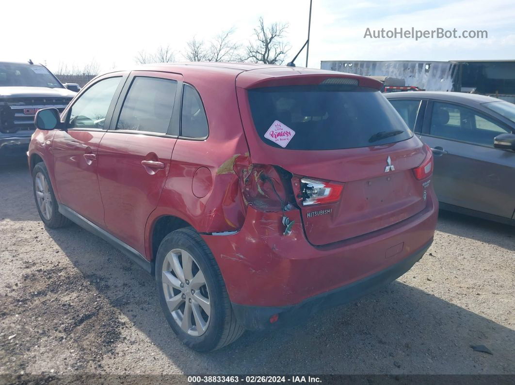 2015 Mitsubishi Outlander Sport Es Red vin: 4A4AP3AU7FE007440