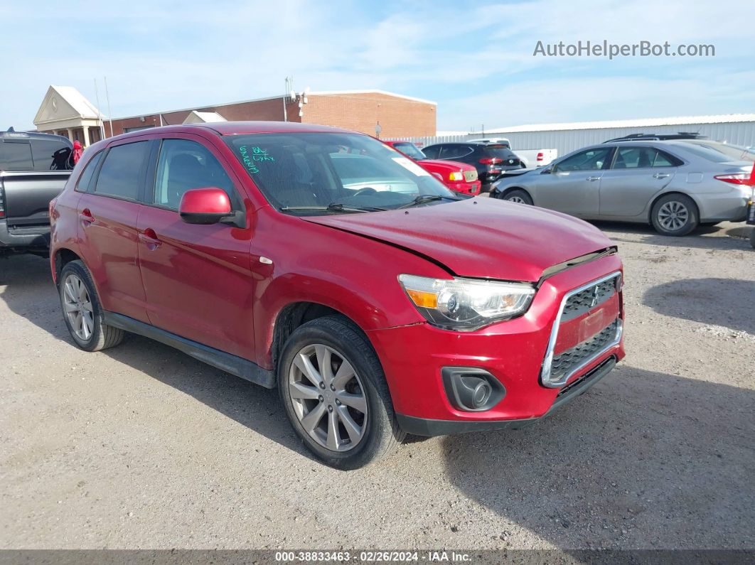 2015 Mitsubishi Outlander Sport Es Red vin: 4A4AP3AU7FE007440