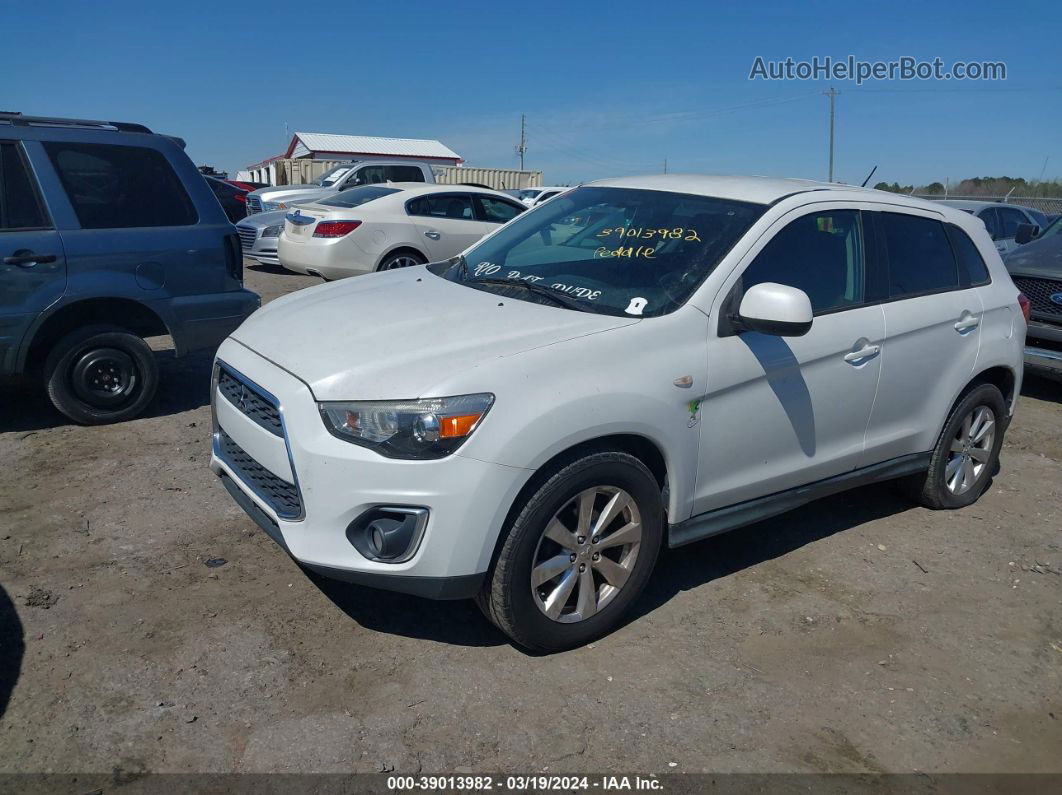 2015 Mitsubishi Outlander Sport Es White vin: 4A4AP3AU7FE010225