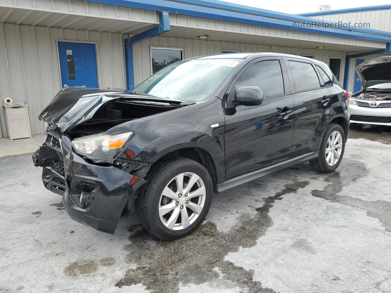 2015 Mitsubishi Outlander Sport Es Black vin: 4A4AP3AU7FE012606