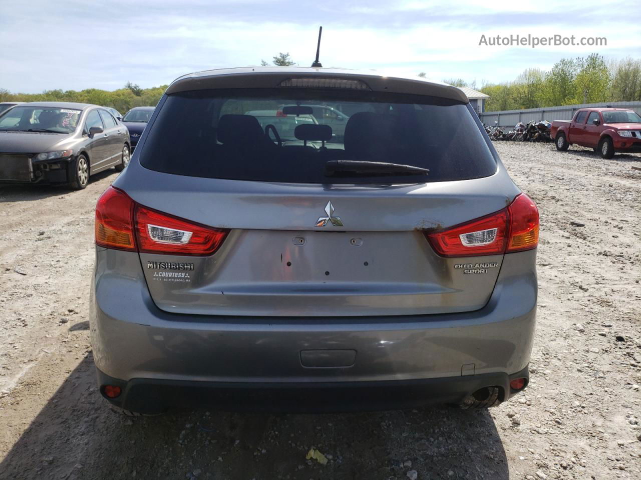 2015 Mitsubishi Outlander Sport Es Silver vin: 4A4AP3AU7FE012668