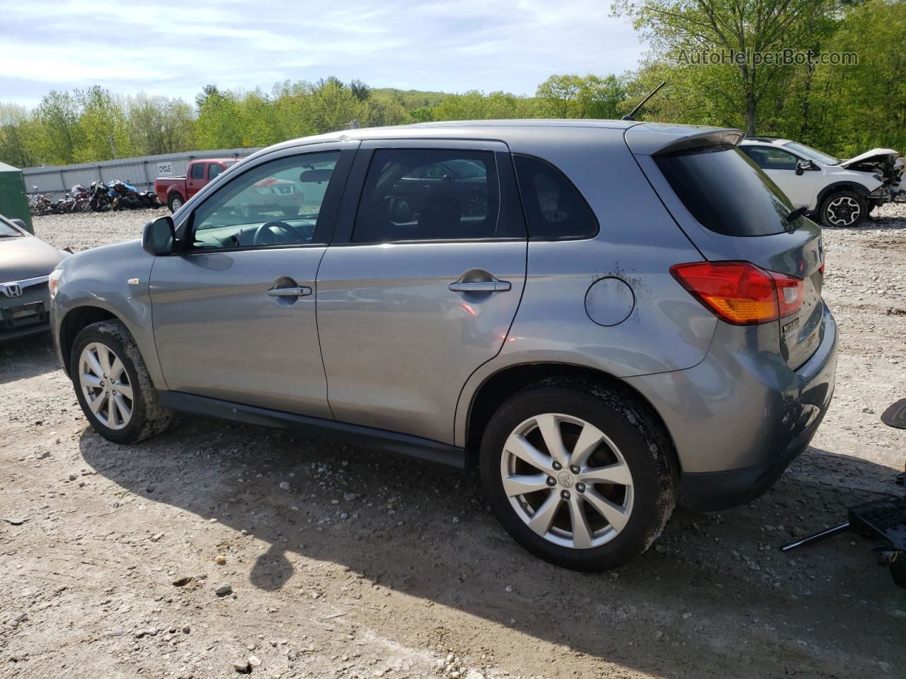 2015 Mitsubishi Outlander Sport Es Silver vin: 4A4AP3AU7FE012668