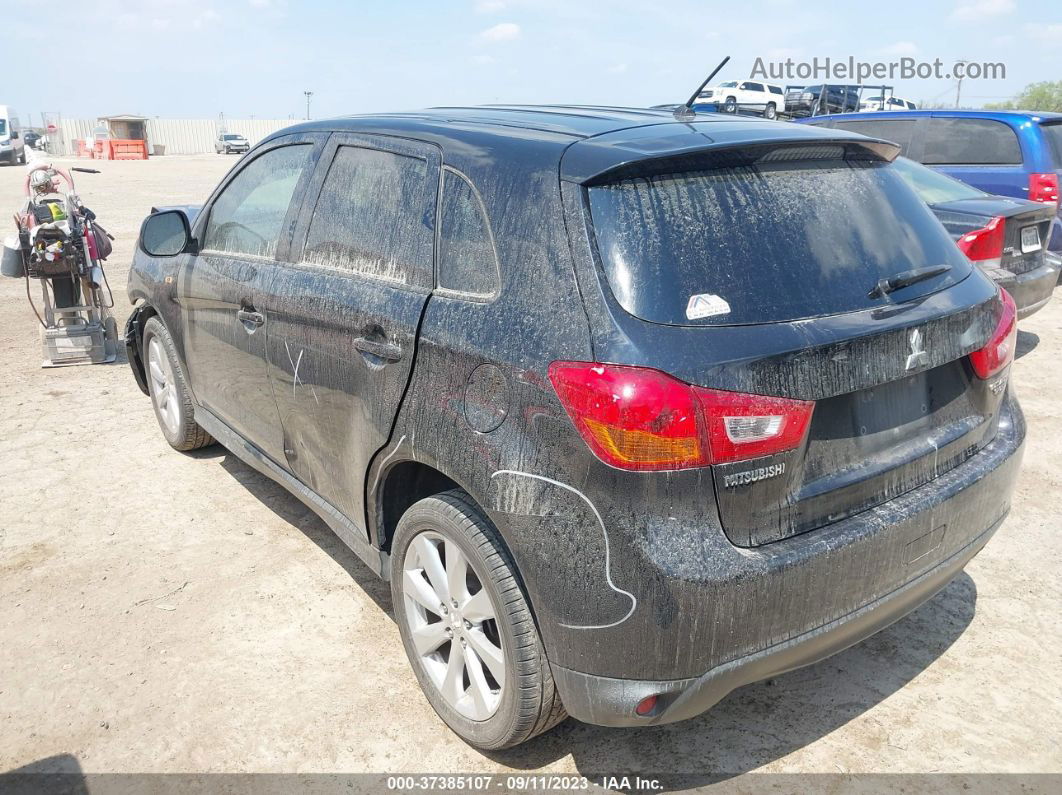 2015 Mitsubishi Outlander Sport Es Черный vin: 4A4AP3AU7FE014713