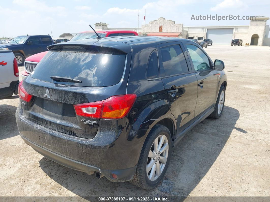 2015 Mitsubishi Outlander Sport Es Черный vin: 4A4AP3AU7FE014713