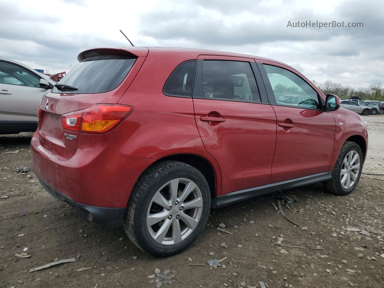 2015 Mitsubishi Outlander Sport Es Red vin: 4A4AP3AU7FE016784