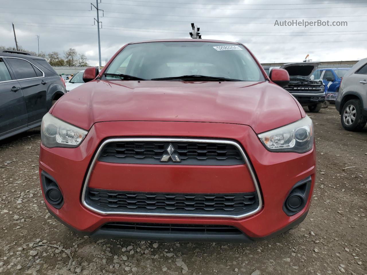 2015 Mitsubishi Outlander Sport Es Red vin: 4A4AP3AU7FE016784