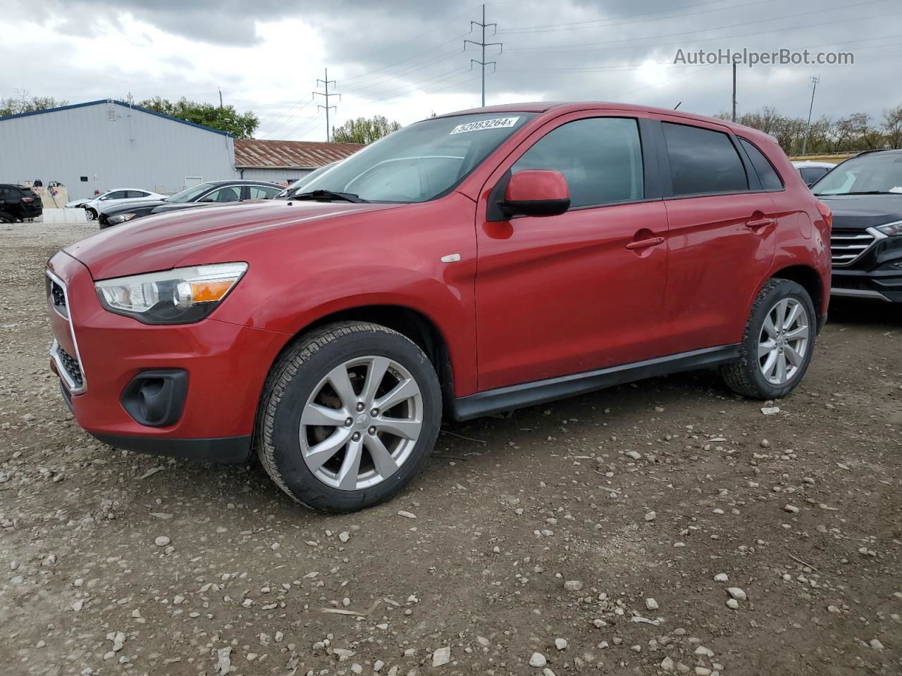 2015 Mitsubishi Outlander Sport Es Red vin: 4A4AP3AU7FE016784