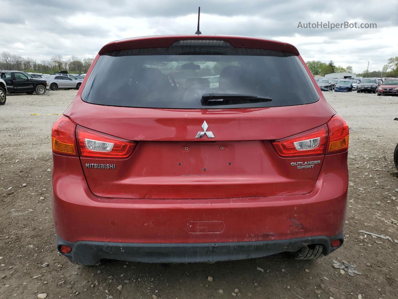 2015 Mitsubishi Outlander Sport Es Red vin: 4A4AP3AU7FE016784