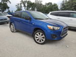 2015 Mitsubishi Outlander Sport Es Blue vin: 4A4AP3AU7FE023511