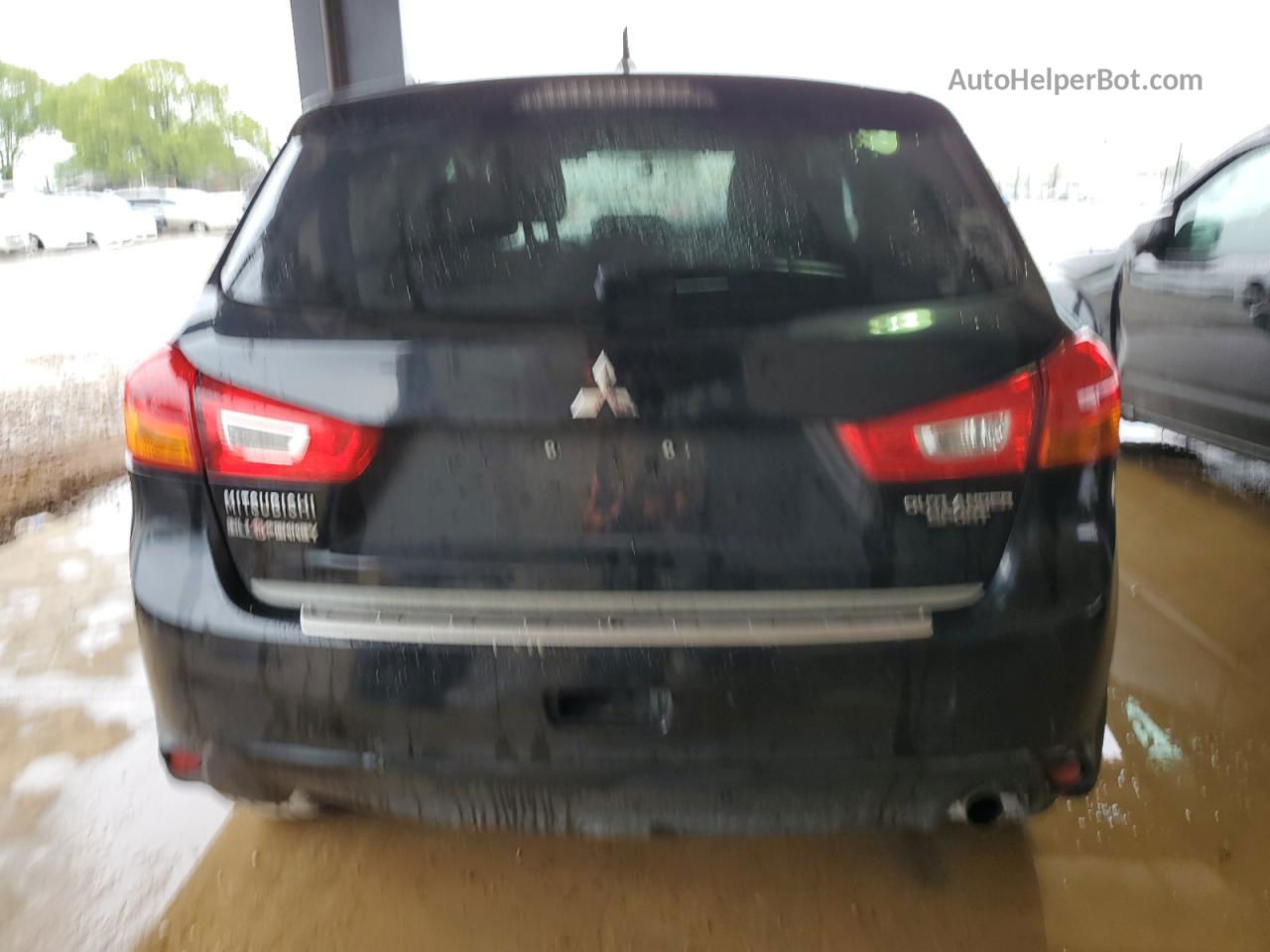 2015 Mitsubishi Outlander Sport Es Черный vin: 4A4AP3AU7FE047999