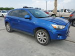 2015 Mitsubishi Outlander Sport Es Blue vin: 4A4AP3AU7FE058212