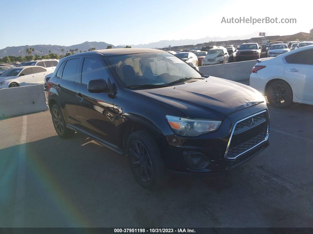 2015 Mitsubishi Outlander Sport Es Черный vin: 4A4AP3AU7FE059490