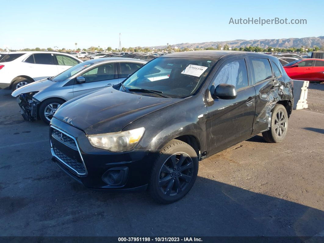 2015 Mitsubishi Outlander Sport Es Черный vin: 4A4AP3AU7FE059490