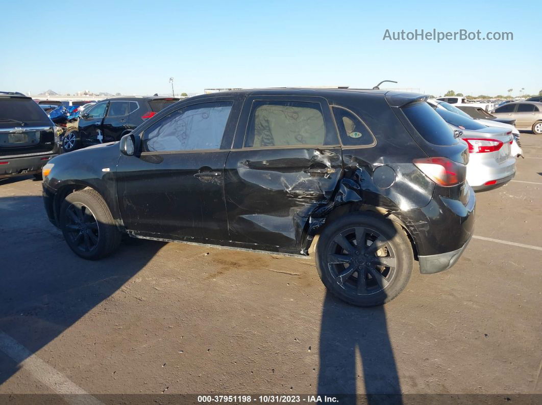 2015 Mitsubishi Outlander Sport Es Черный vin: 4A4AP3AU7FE059490