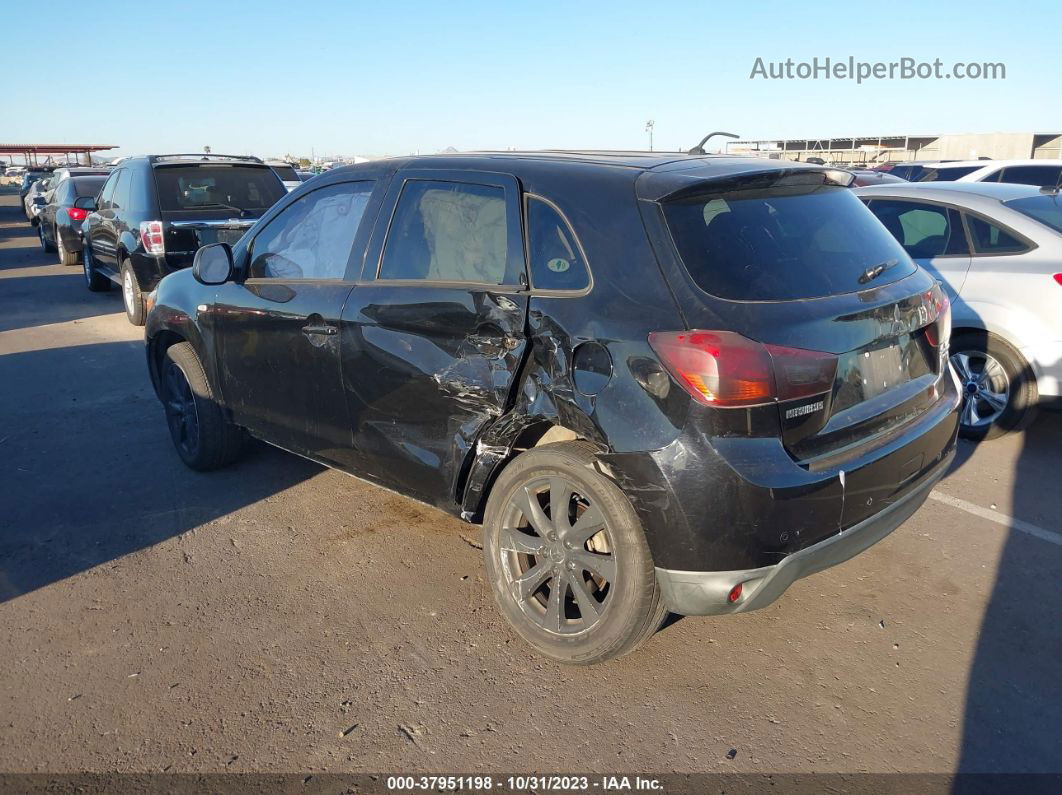 2015 Mitsubishi Outlander Sport Es Черный vin: 4A4AP3AU7FE059490