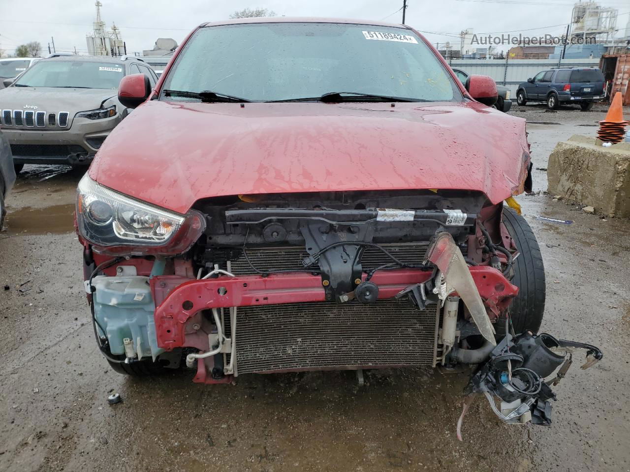 2015 Mitsubishi Outlander Sport Es Red vin: 4A4AP3AU7FE062180