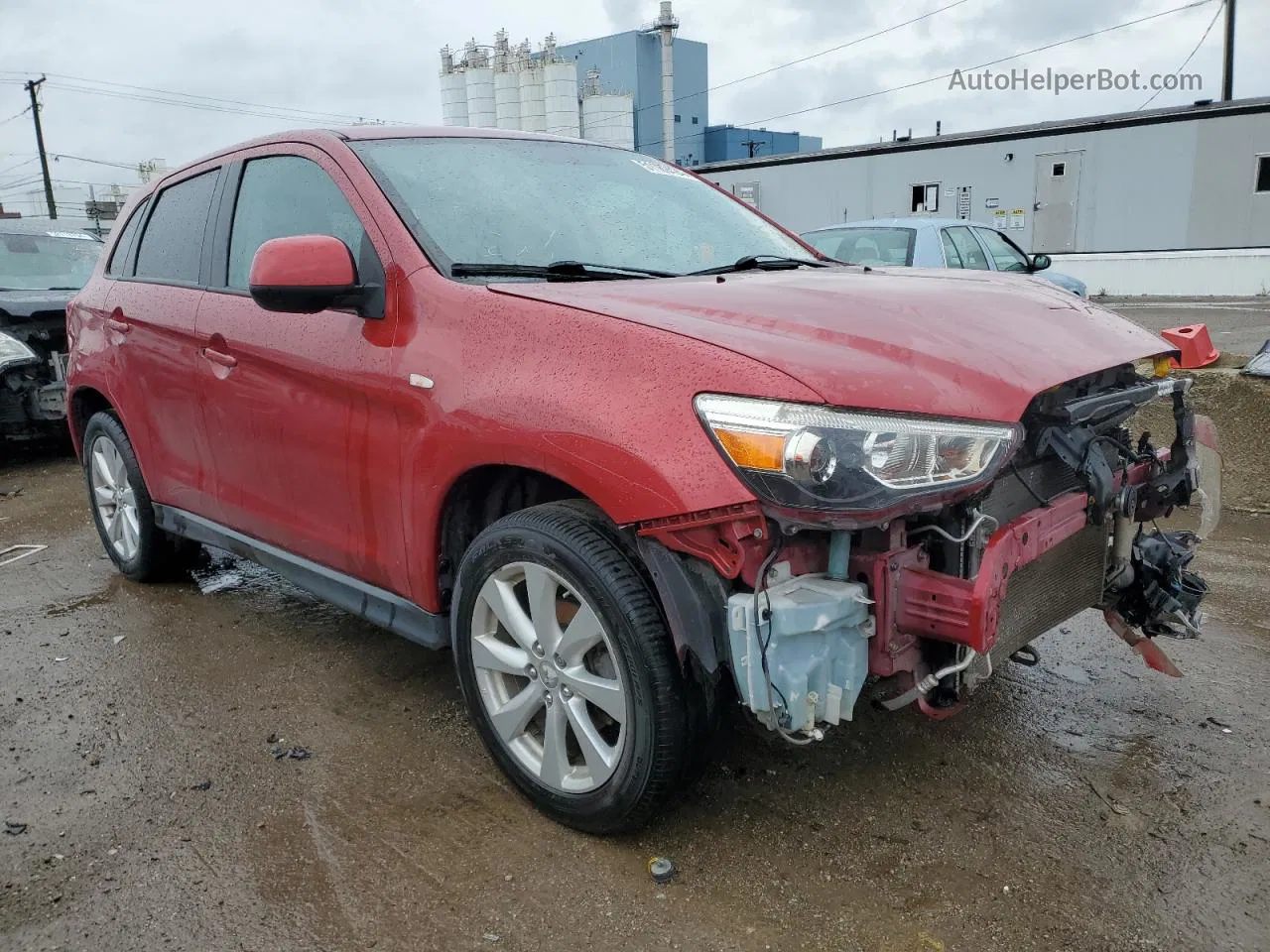 2015 Mitsubishi Outlander Sport Es Red vin: 4A4AP3AU7FE062180