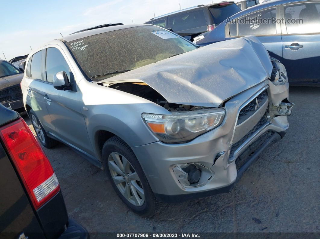 2013 Mitsubishi Outlander Sport Es Серебряный vin: 4A4AP3AU8DE011378