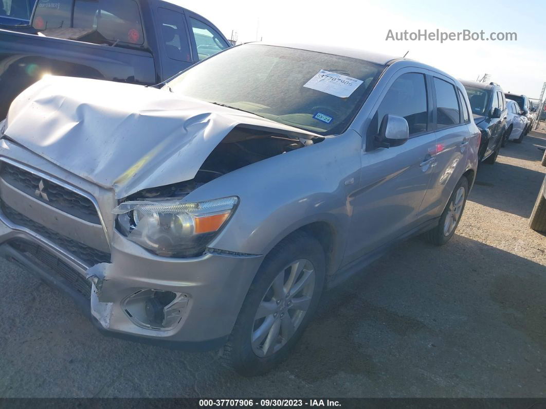 2013 Mitsubishi Outlander Sport Es Silver vin: 4A4AP3AU8DE011378