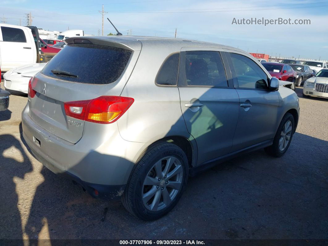 2013 Mitsubishi Outlander Sport Es Silver vin: 4A4AP3AU8DE011378