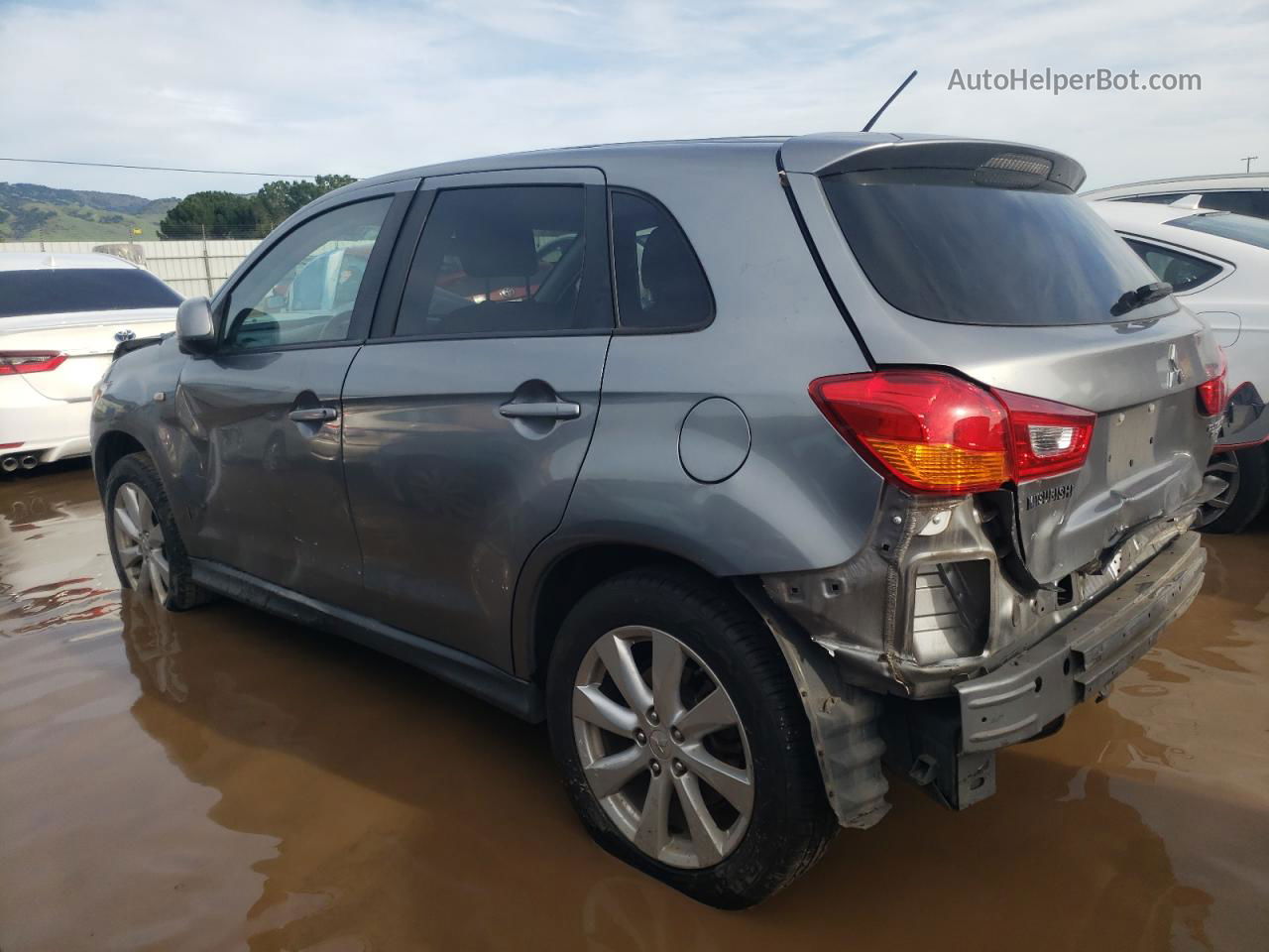 2013 Mitsubishi Outlander Sport Es Gray vin: 4A4AP3AU8DE021733