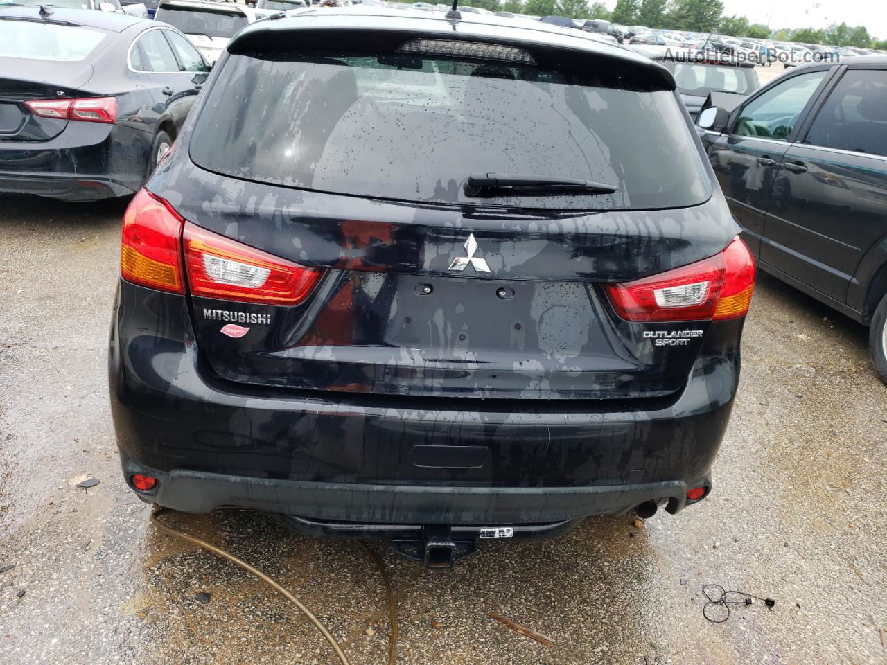 2014 Mitsubishi Outlander Sport Es Черный vin: 4A4AP3AU8EE025816