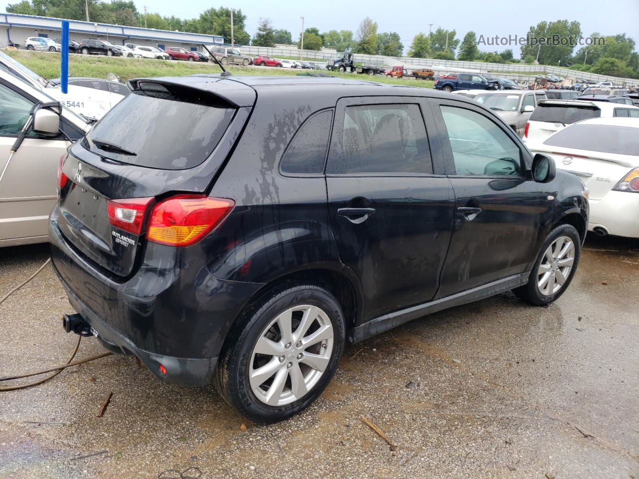 2014 Mitsubishi Outlander Sport Es Black vin: 4A4AP3AU8EE025816