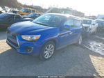 2015 Mitsubishi Outlander Sport Es Синий vin: 4A4AP3AU8FE003994