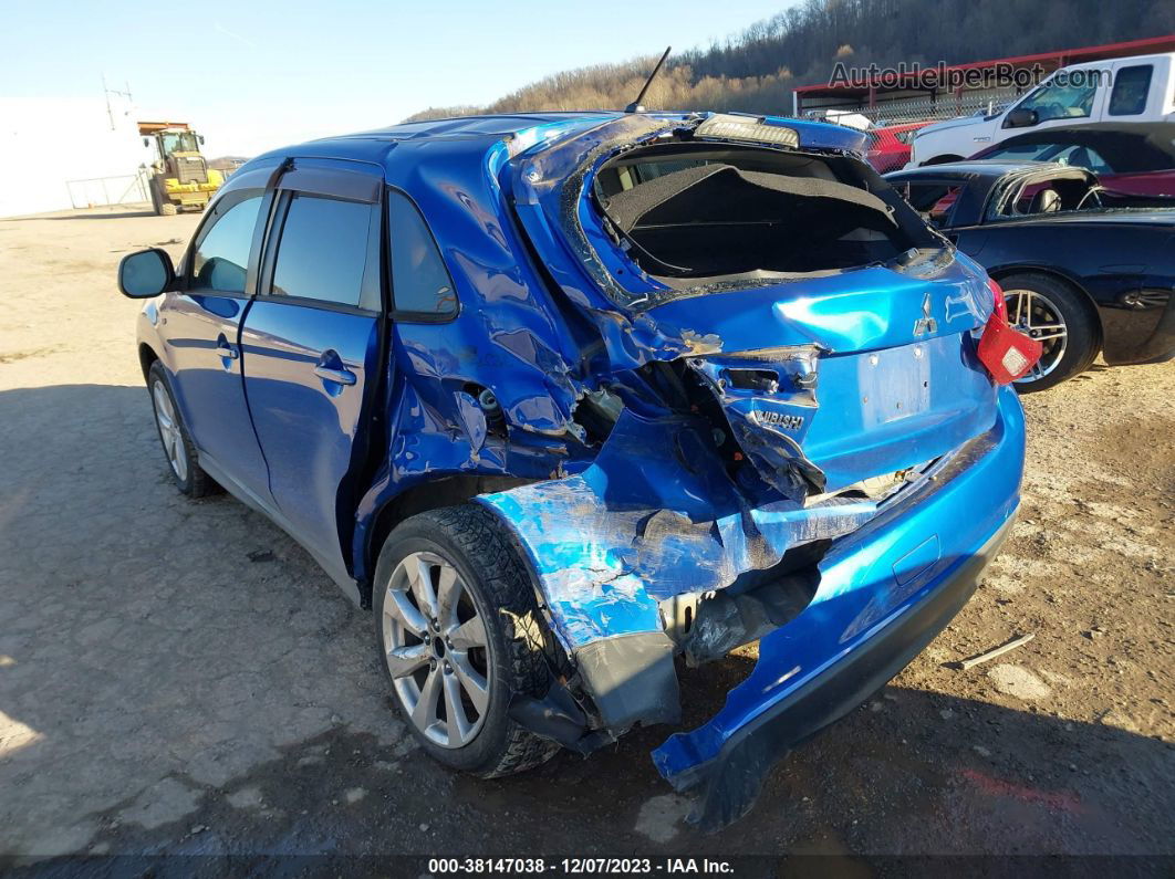 2015 Mitsubishi Outlander Sport Es Blue vin: 4A4AP3AU8FE003994