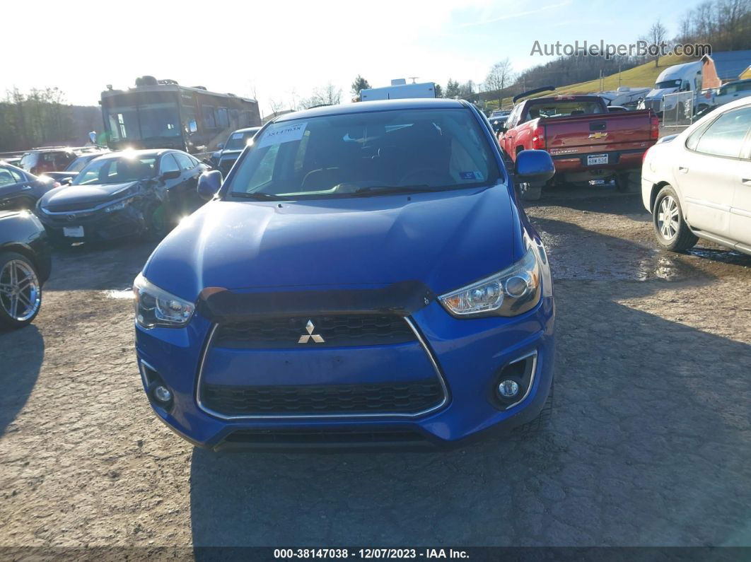 2015 Mitsubishi Outlander Sport Es Blue vin: 4A4AP3AU8FE003994