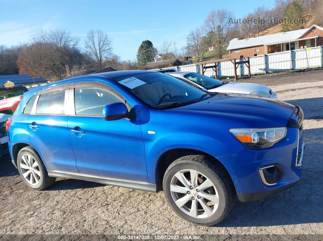 2015 Mitsubishi Outlander Sport Es Blue vin: 4A4AP3AU8FE003994