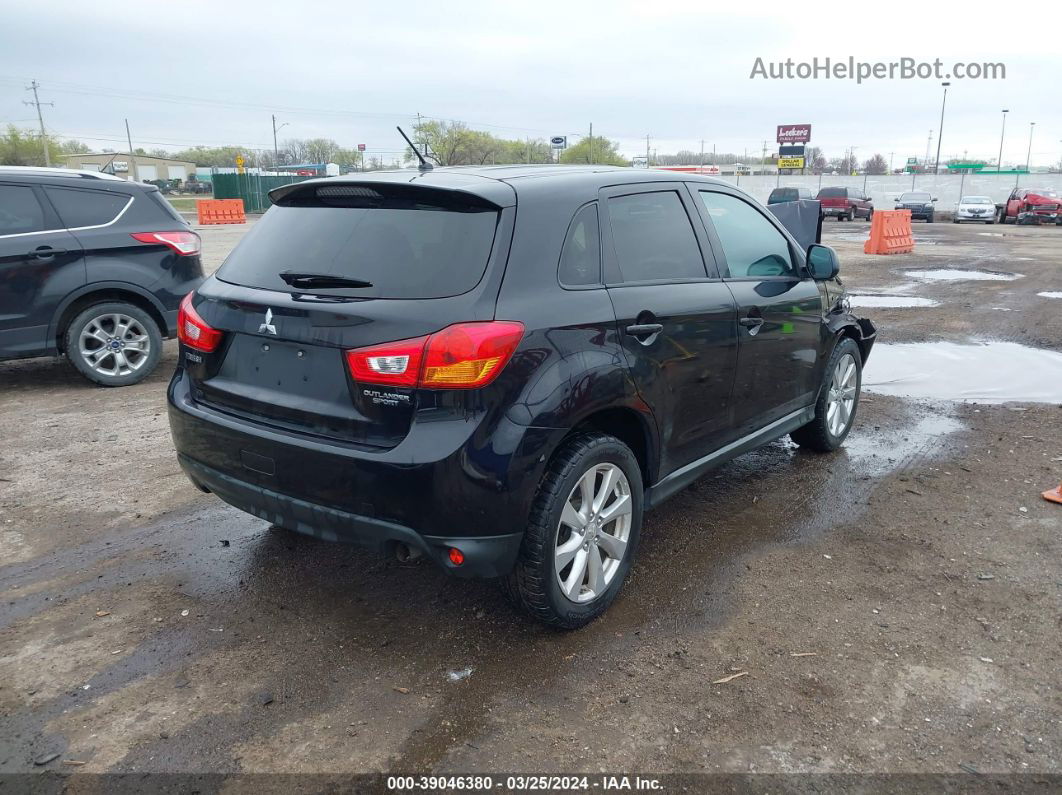 2015 Mitsubishi Outlander Sport Es Черный vin: 4A4AP3AU8FE005938