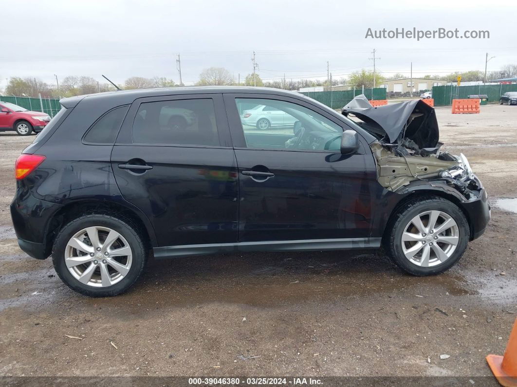 2015 Mitsubishi Outlander Sport Es Черный vin: 4A4AP3AU8FE005938