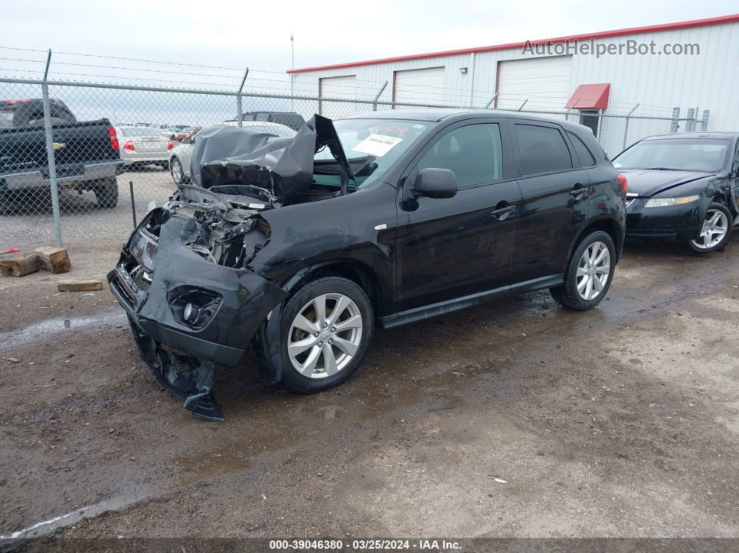 2015 Mitsubishi Outlander Sport Es Черный vin: 4A4AP3AU8FE005938