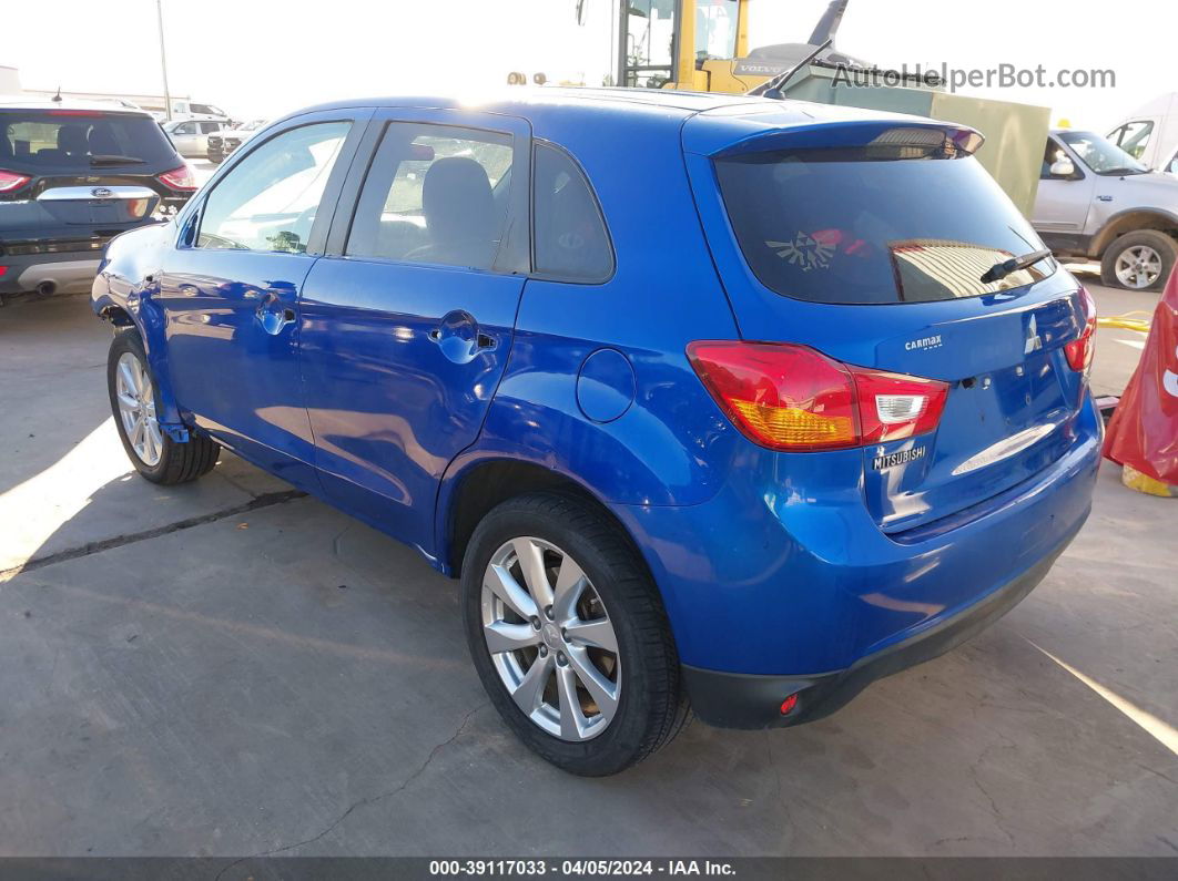 2015 Mitsubishi Outlander Sport Es Blue vin: 4A4AP3AU8FE026630