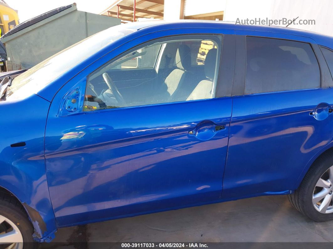 2015 Mitsubishi Outlander Sport Es Синий vin: 4A4AP3AU8FE026630