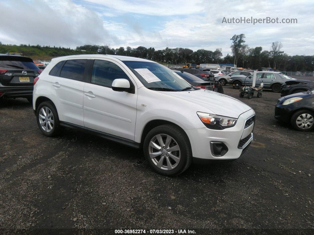 2015 Mitsubishi Outlander Sport Es White vin: 4A4AP3AU8FE046957