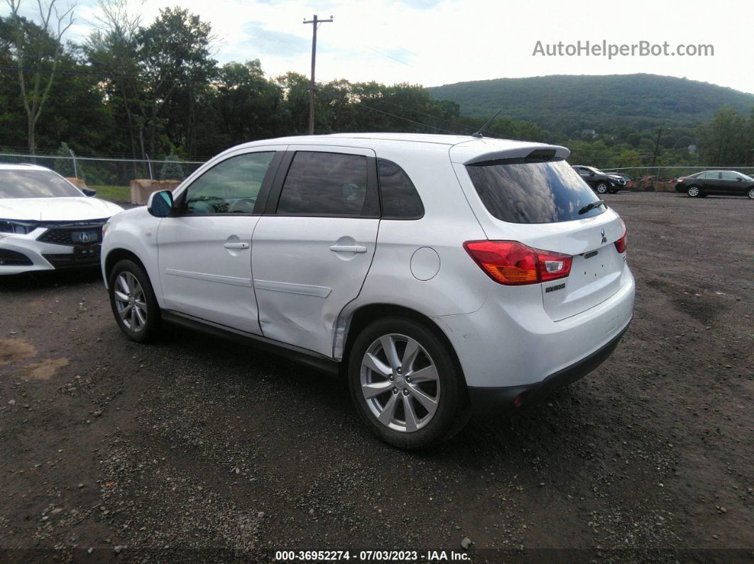 2015 Mitsubishi Outlander Sport Es White vin: 4A4AP3AU8FE046957