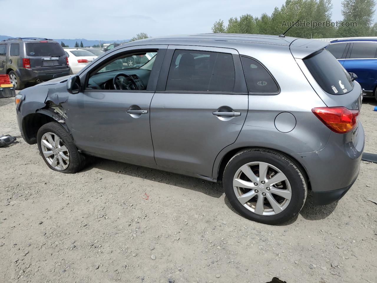 2015 Mitsubishi Outlander Sport Es Silver vin: 4A4AP3AU8FE049714