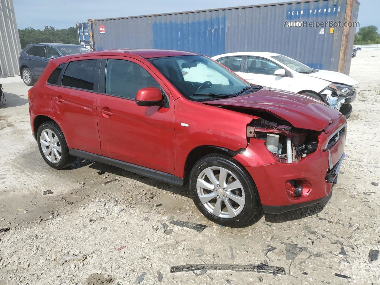 2015 Mitsubishi Outlander Sport Es Red vin: 4A4AP3AU8FE054475