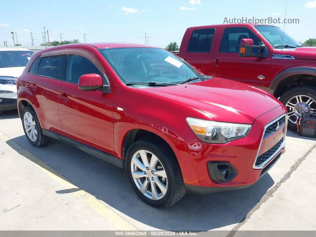 2013 Mitsubishi Outlander Sport Es Красный vin: 4A4AP3AU9DE013043