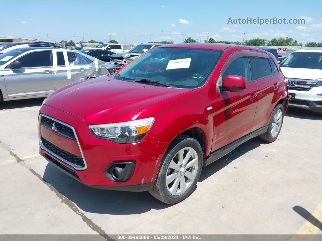 2013 Mitsubishi Outlander Sport Es Red vin: 4A4AP3AU9DE013043