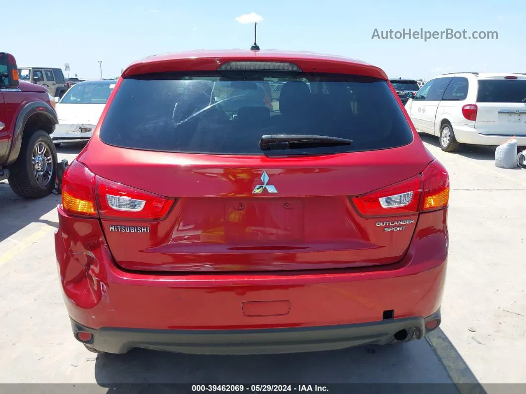 2013 Mitsubishi Outlander Sport Es Red vin: 4A4AP3AU9DE013043