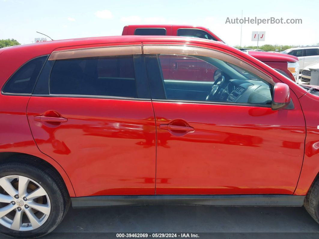 2013 Mitsubishi Outlander Sport Es Red vin: 4A4AP3AU9DE013043
