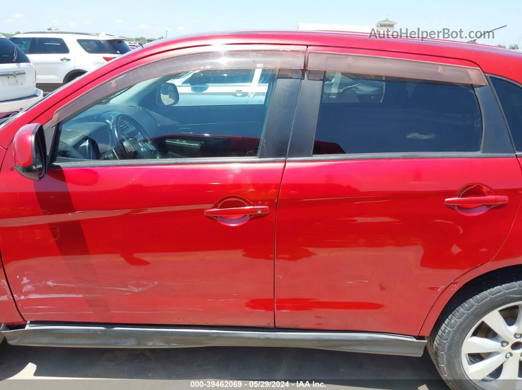 2013 Mitsubishi Outlander Sport Es Red vin: 4A4AP3AU9DE013043